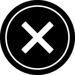 Do Not Cross Vector Icon