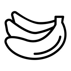 banana line icon