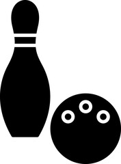 Unique Bowling Vector Icon