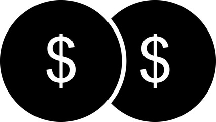 Unique Coins Vector Icon