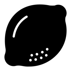 lemon glyph icon