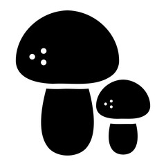 mushroom glyph icon