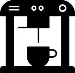 Unique Coffee Machine Vector Icon