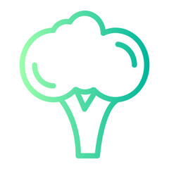 broccoli gradient icon