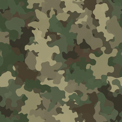 Fototapeta premium Camouflage seamless pattern background masking camo repeat print