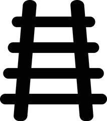 Fototapeta premium Train Tracks Icon