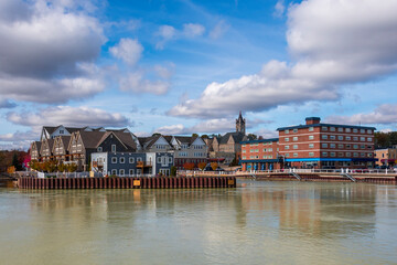 Port Washington Town view in Wisconsin of USA