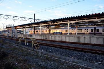 Obraz premium 夕方の駅