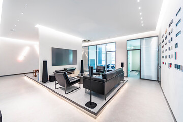Bright and spacious home theater