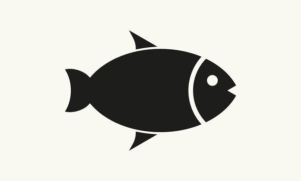 Fish. Vector illustration. Edible, cook, food, pet, decorative, aquarium, swim, sea, river, ocean, water, freshwater, salty, animal. Nature concept. Vector line icon for Business and Advertising