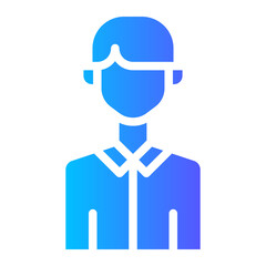 man gradient icon