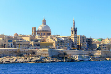 Fototapeta na wymiar Sunny Valletta, Malta
