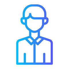 man gradient icon