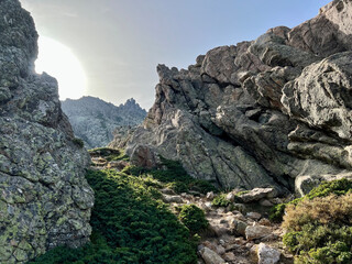 Hiking Trail at Sunset