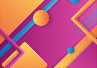 Abstract colorful geometric shapes background