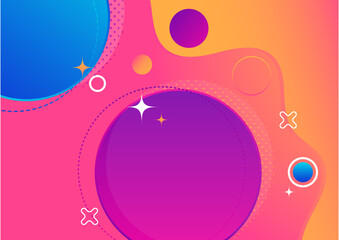 Abstract colorful geometric shapes background