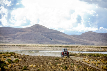 Nature of Bolivia. Landscapes of the LaPaz - Uyuni Road, Bolivia