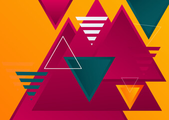 Abstract colorful geometric shapes background
