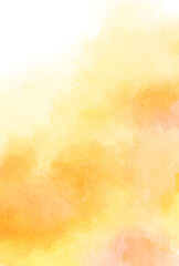 背景素材_水彩テクスチャ_オレンジ