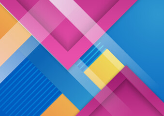Abstract colorful geometric shapes background
