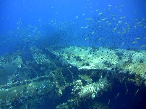 Top of Sugar Wreck, Perhentian Islands with amazing visibility