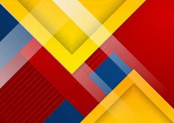 Abstract colorful geometric shapes background