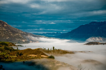 Colca Canyon area in Peru - South America. One of the deepest canyons in the world