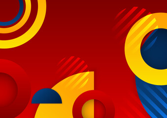 Abstract colorful geometric shapes background