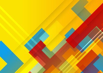 Abstract colorful geometric shapes background