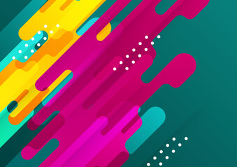 Abstract colorful geometric shapes background