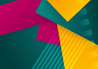 Abstract colorful geometric shapes background