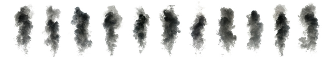 Abstract smoke on a dark background . Isolated .