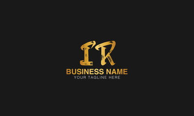 IR initial logo | initial based abstract modern minimal creative logo, vector template image. luxury logotype logo, real estate homie logo. typography logo. initials logo.