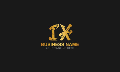 Obraz premium IX initial logo | initial based abstract modern minimal creative logo, vector template image. luxury logotype logo, real estate homie logo. typography logo. initials logo.