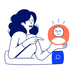 A client care flat vector download