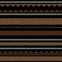 Ethnic vector seamless pattern. Tribal geometric background, boho motif, maya, aztec ornament illustration. rug textile print texture