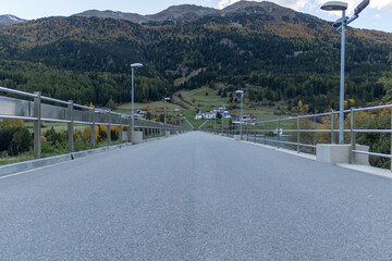 Vinschgau: Resia lake from the dam 