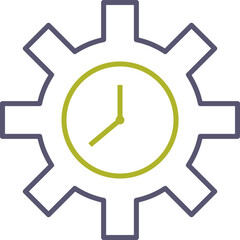 Unique Time Optimization Vector Icon