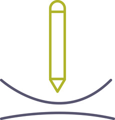 Draw Curve Vector Icon