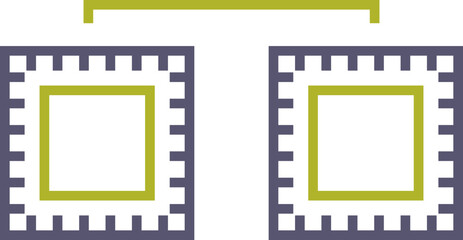 Processors Connected Icon