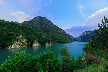 Naklejka na ściany i meble Amazing View to the Nature and Drina river of Bosnia and Herzegovina, Balkans