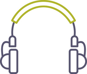 Unique Headphones Vector Icon