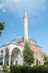 Fototapeta na wymiar Mustafa Pasha Mosque, Ottoman-era mosque located in the Old Bazaar of Skopje, North Macedonia.