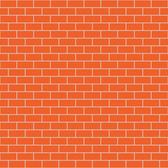 Fototapeta premium Seamless pattern brick wall background, vector illustration.
