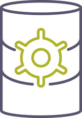 Unique Database Management Vector Icon