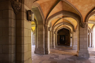 arches of the church of st john the baptist