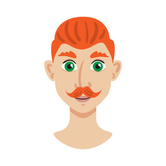 Portrait Ginger Man Composition