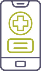 Obraz premium Medical app Icon