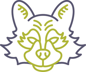 Fototapeta premium Raccoon Icon