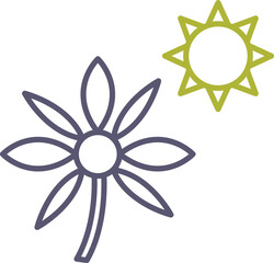 Flower in sunlight Icon